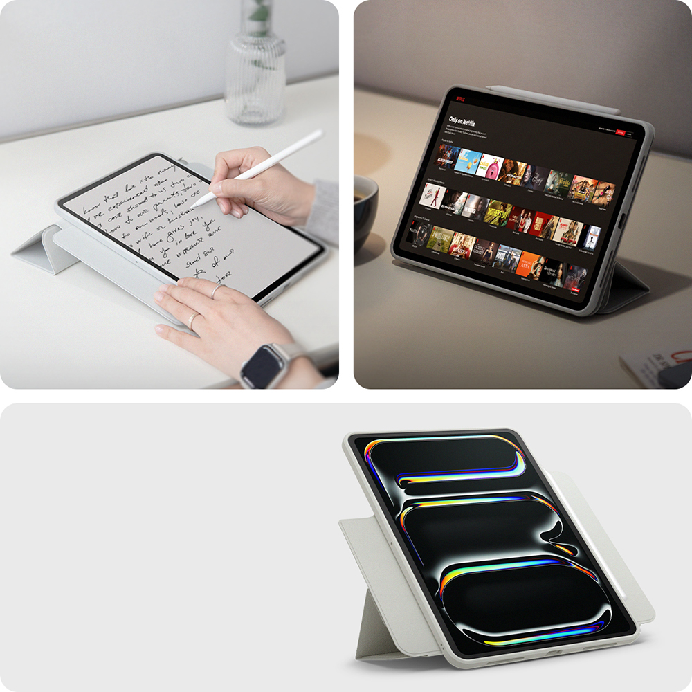 Etui Spigen Air Skin Pro OneTap do iPad Pro 13" 7 gen, 2024, szare